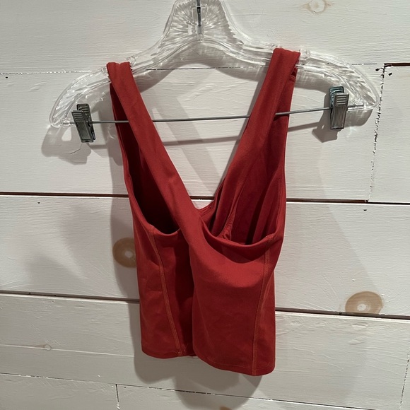 Girlfriend Collective size small Women's Rust Orange Sports Bra, GUC, athletic - Picture 3 of 4
